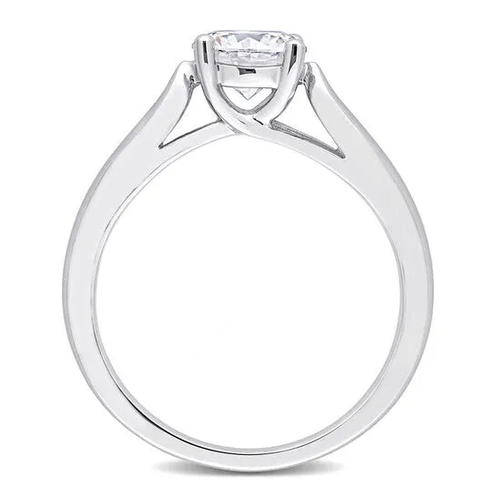 JMS always Rings Original Amour Sterling Silver 1 CT TGW Created White Moissanite Solitaire Ring JMS always Rings Original Amour Sterling Silver 1 CT TGW Created White Moissanite Solitaire Ring