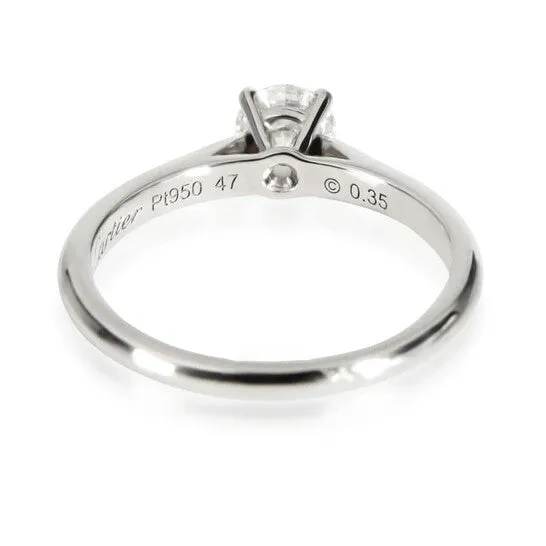 JMS always Rings Original PreOwned Cartier 1895 Diamond Engagement Ring in Platinum G VS1 035 CTW JMS always Rings Original PreOwned Cartier 1895 Diamond Engagement Ring in Platinum G VS1 035 CTW