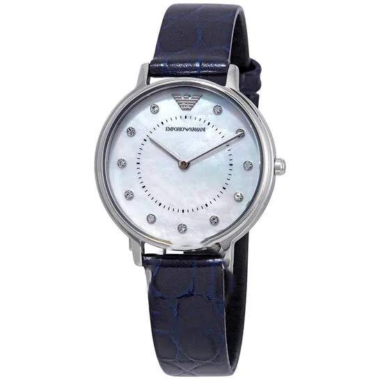 JMS always Watches Original Armani Mother of Pearl Crystal Dial Ladies Watch AR11095 JMS always Watches Original Armani Mother of Pearl Crystal Dial Ladies Watch AR11095