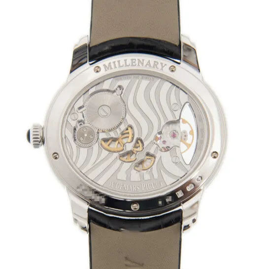 JMS always Watches Original Audemars Piguet Millenary Zebra Diamond Pattern Dial 18 Carat White Gold Ladies Watch JMS always Watches Original Audemars Piguet Millenary Zebra Diamond Pattern Dial 18 Carat White Gold Ladies Watch