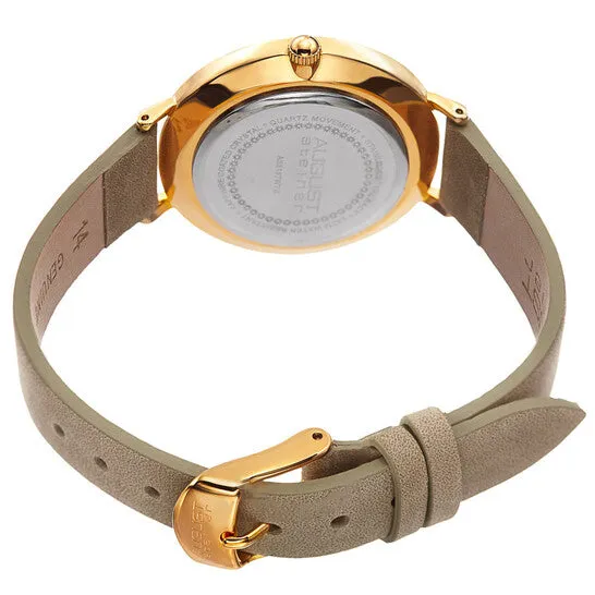 JMS always Watches Original August Steiner Quartz White Dial Beige Leather Ladies Watch AS8187WTG JMS always Watches Original August Steiner Quartz White Dial Beige Leather Ladies Watch AS8187WTG
