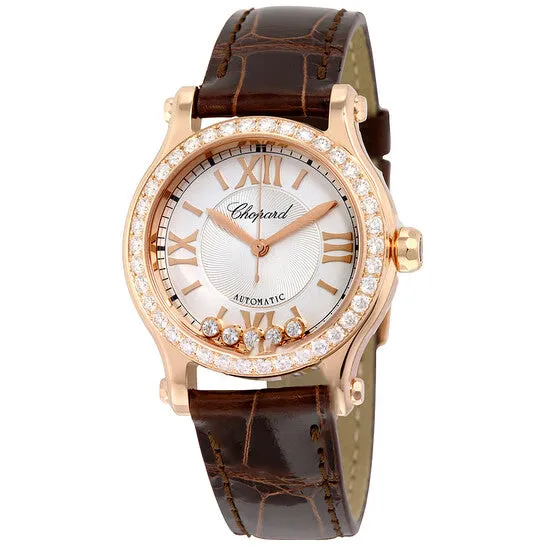 JMS always Watches Original Chopard Happy Sport Silver Dial Alligator Leather Strap Ladies Watch 2748935002 JMS always Watches Original Chopard Happy Sport Silver Dial Alligator Leather Strap Ladies Watch 2748935002