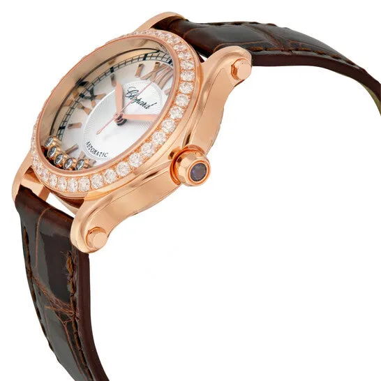 JMS always Watches Original Chopard Happy Sport Silver Dial Alligator Leather Strap Ladies Watch 2748935002 JMS always Watches Original Chopard Happy Sport Silver Dial Alligator Leather Strap Ladies Watch 2748935002