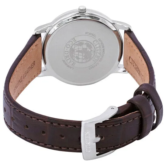 JMS always Watches Original Citizen EcoDrive White Dial Brown Leather Ladies Watch FE601114A JMS always Watches Original Citizen EcoDrive White Dial Brown Leather Ladies Watch FE601114A