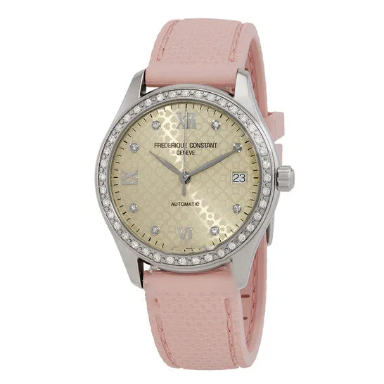 JMS always Watches Original Frederique Constant Pink Ribbon Automatic Diamond Silver Dial Ladies Watch FC303LGD3BD6PR JMS always Watches Original Frederique Constant Pink Ribbon Automatic Diamond Silver Dial Ladies Watch FC303LGD3BD6PR