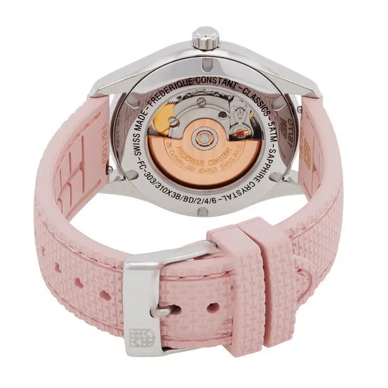 JMS always Watches Original Frederique Constant Pink Ribbon Automatic Diamond Silver Dial Ladies Watch FC303LGD3BD6PR JMS always Watches Original Frederique Constant Pink Ribbon Automatic Diamond Silver Dial Ladies Watch FC303LGD3BD6PR