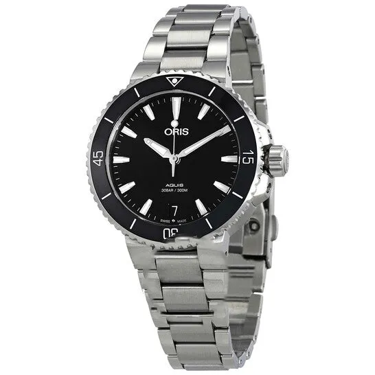 JMS always Watches Original Oris Aquis Automatic Black Dial Ladies Watch 01 733 7731 415407 8 18 05P JMS always Watches Original Oris Aquis Automatic Black Dial Ladies Watch 01 733 7731 415407 8 18 05P