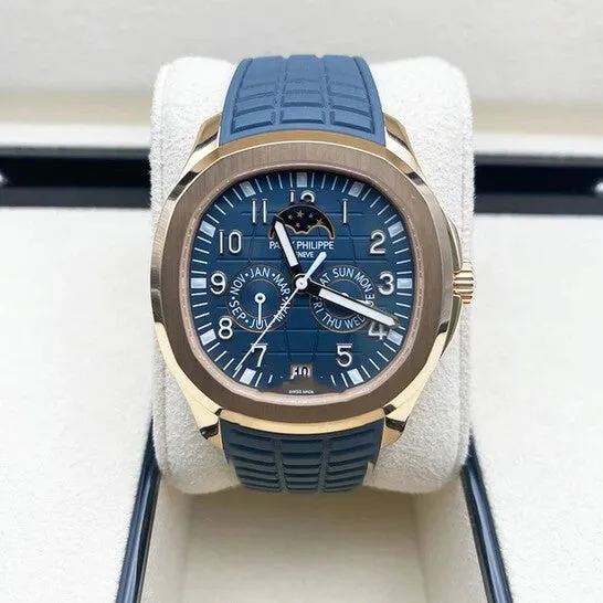 JMS always Watches Original Patek Philippe Aquanaut Luce Annual Calendar Automatic Blue Dial Watch 5261R001 JMS always Watches Original Patek Philippe Aquanaut Luce Annual Calendar Automatic Blue Dial Watch 5261R001