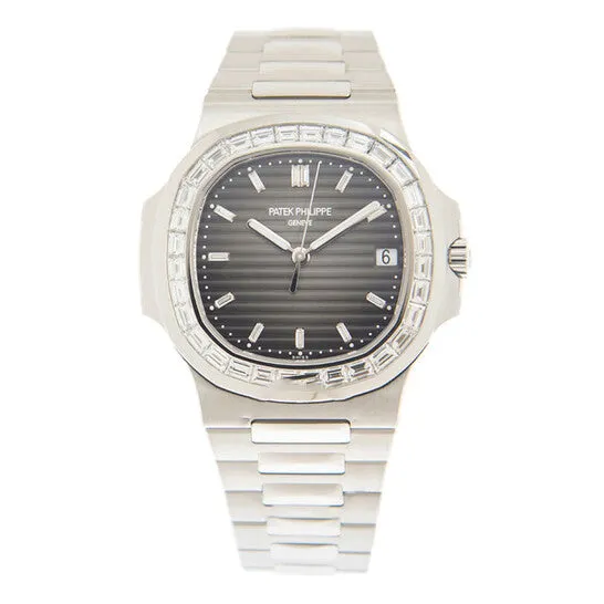 JMS always Watches Original Patek Philippe Nautilus Automatic Platinum Diamond Grey Dial Watch 5711110P001 JMS always Watches Original Patek Philippe Nautilus Automatic Platinum Diamond Grey Dial Watch 5711110P001