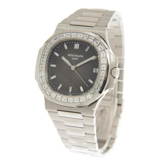JMS always Watches Original Patek Philippe Nautilus Automatic Platinum Diamond Grey Dial Watch 5711110P001 JMS always Watches Original Patek Philippe Nautilus Automatic Platinum Diamond Grey Dial Watch 5711110P001