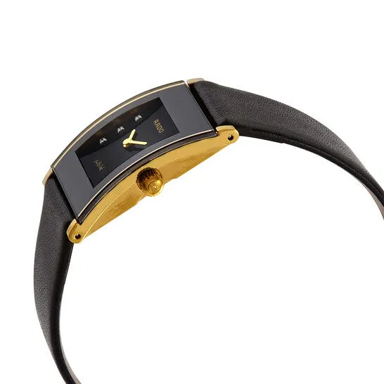JMS always Watches Original Rado Integral Jubile Quartz Diamond Black Dial Ladies Watch R20789755 JMS always Watches Original Rado Integral Jubile Quartz Diamond Black Dial Ladies Watch R20789755