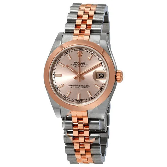 JMS always Watches Original Rolex Datejust 31 Automatic Pink Dial Ladies Steel and 18ct Everose Gold Jubilee Watch 178241PKSJ JMS always Watches Original Rolex Datejust 31 Automatic Pink Dial Ladies Steel and 18ct Everose Gold Jubilee Watch 178241PKSJ