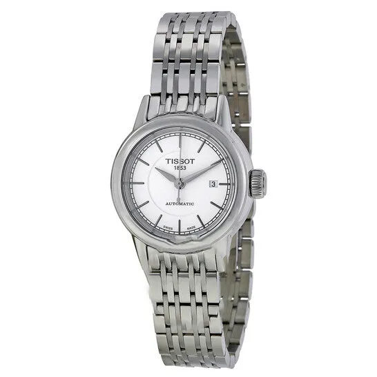 JMS always Watches Original Tissot Carson Automatic White Dial Ladies Watch T0852071101100