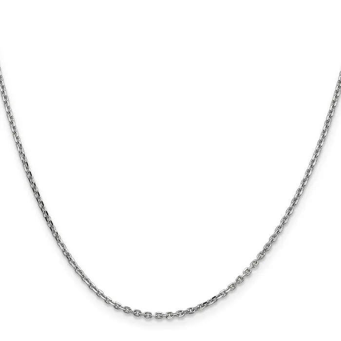 MDS 14K White Gold 30 inch 165mm Diamondcut Cable with Lobster Clasp Chain Necklace Necklaces MDS 14K White Gold 30 inch 165mm Diamondcut Cable with Lobster Clasp Chain Necklace Necklaces