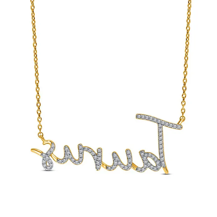 Necklaces 033 CT TW Natural Diamond Taurus Necklace in Sterling Silver with 14K Gold Plate Goldia Necklaces 033 CT TW Natural Diamond Taurus Necklace in Sterling Silver with 14K Gold Plate Goldia