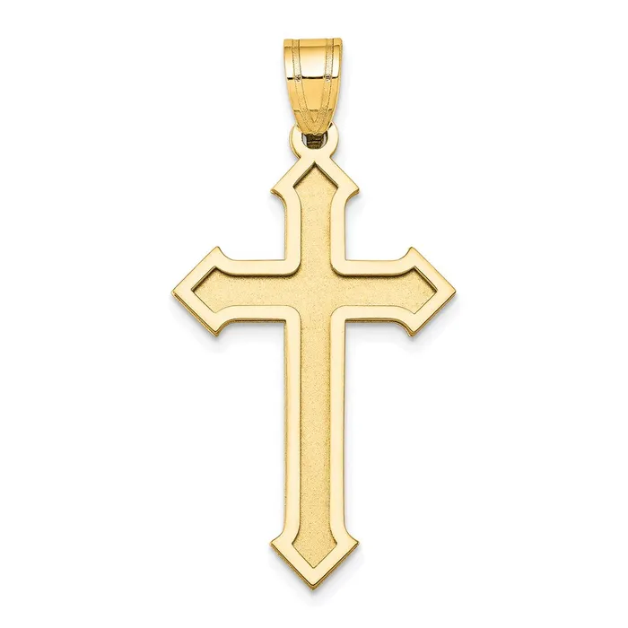 Necklaces 14k Yellow Gold Passion Cross Pendant Goldia