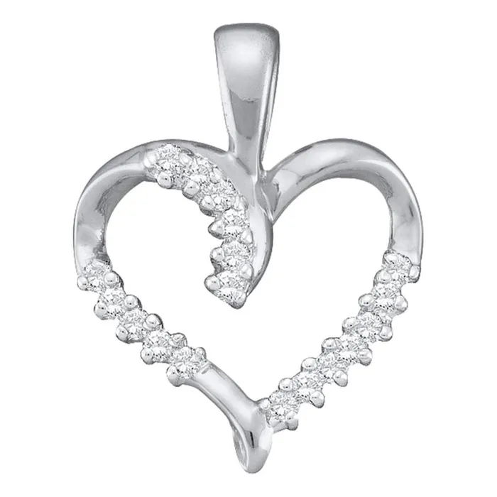 Necklaces gndatlanta 18CTWDiamond HEART PENDANT