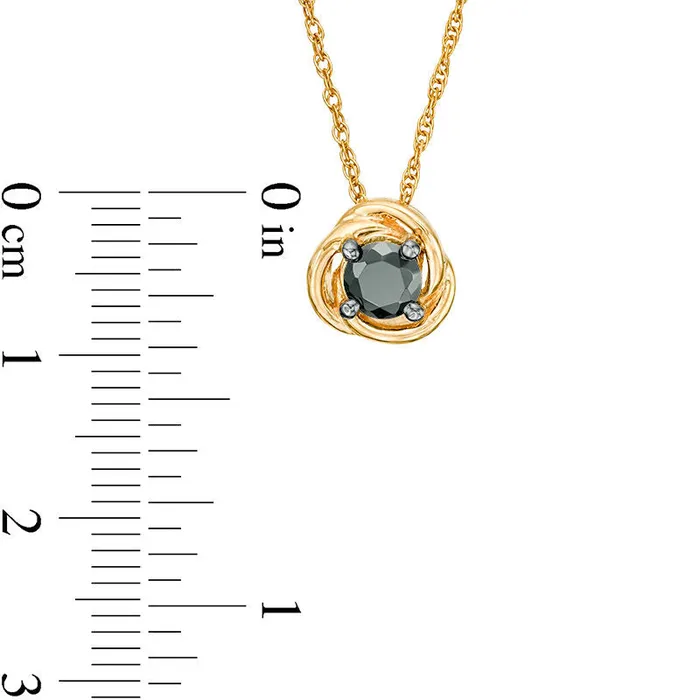 Necklaces Goldia 02 CT Enhanced Black Natural Clarity Enhanced Solitaire Swirl Frame Pendant in 10K Yellow Gold Necklaces Goldia 02 CT Enhanced Black Natural Clarity Enhanced Solitaire Swirl Frame Pendant in 10K Yellow Gold