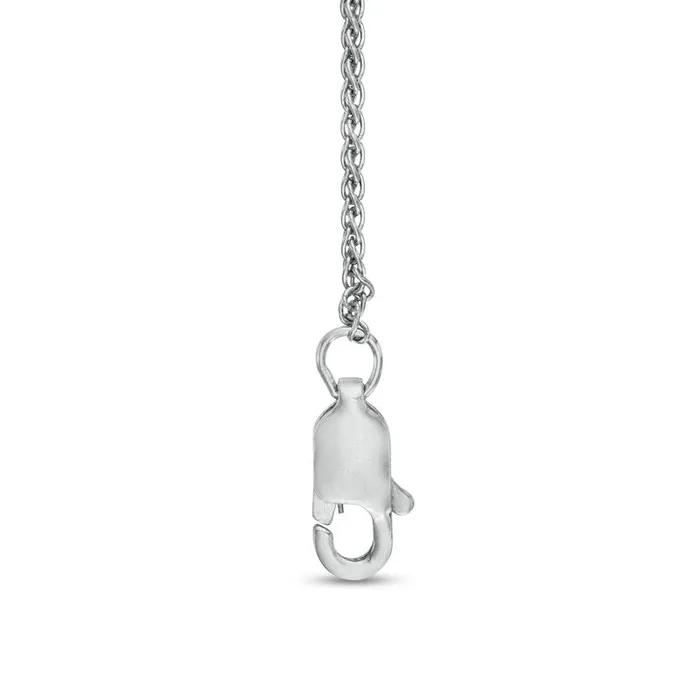Necklaces Goldia Oval LabCreated Blue and White Sapphire Frame Necklace in Sterling Silver 17 Necklaces Goldia Oval LabCreated Blue and White Sapphire Frame Necklace in Sterling Silver 17