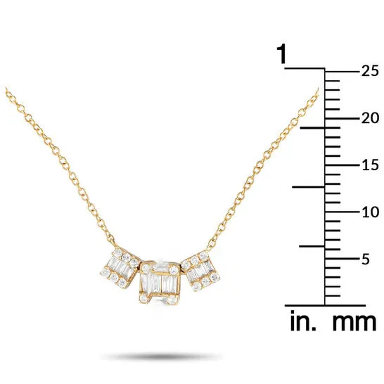 Necklaces JMS always Original LB Exclusive 14K Yellow Gold 020ct Diamond Cluster Necklace PN14844 Necklaces JMS always Original LB Exclusive 14K Yellow Gold 020ct Diamond Cluster Necklace PN14844