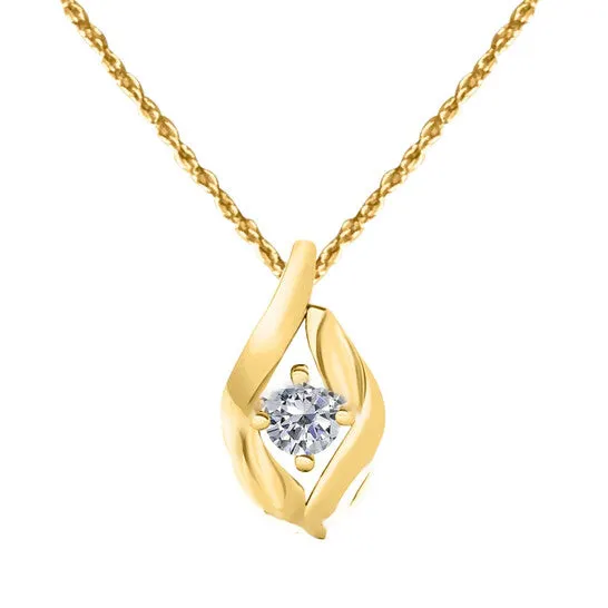 Necklaces JMS always Original Maulijewels 025 Carat Round Natural Diamond IJ I2I3 Prong Set Pendant In 14K Yellow Gold With18 14K Yellow Gold Plated Sterling Silver Box Ch Necklaces JMS always Original Maulijewels 025 Carat Round Natural Diamond IJ I2I3 Prong Set Pendant In 14K Yellow Gold With18 14K Yellow Gold Plated Sterling Silver Box Ch
