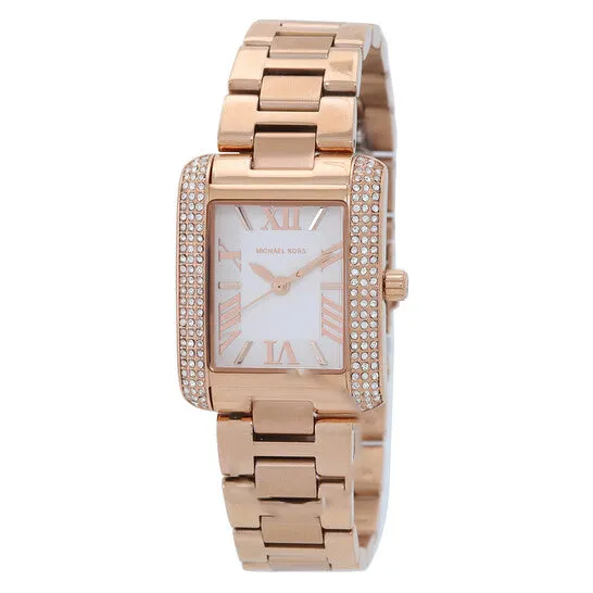 Necklaces JMS always Original Michael Kors Emery Quartz Crystal White Dial Ladies Watch and Necklace Set MK1074SET Necklaces JMS always Original Michael Kors Emery Quartz Crystal White Dial Ladies Watch and Necklace Set MK1074SET