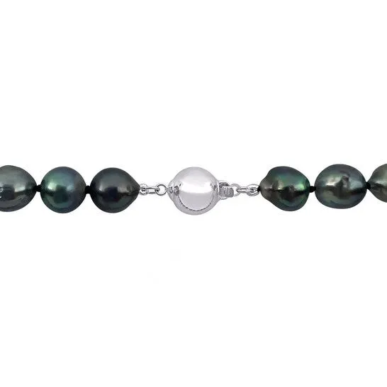 Necklaces Original AMOUR 810mm Black Tahitian Cultured Pearl Necklace In Sterling Silver JMS always Necklaces Original AMOUR 810mm Black Tahitian Cultured Pearl Necklace In Sterling Silver JMS always