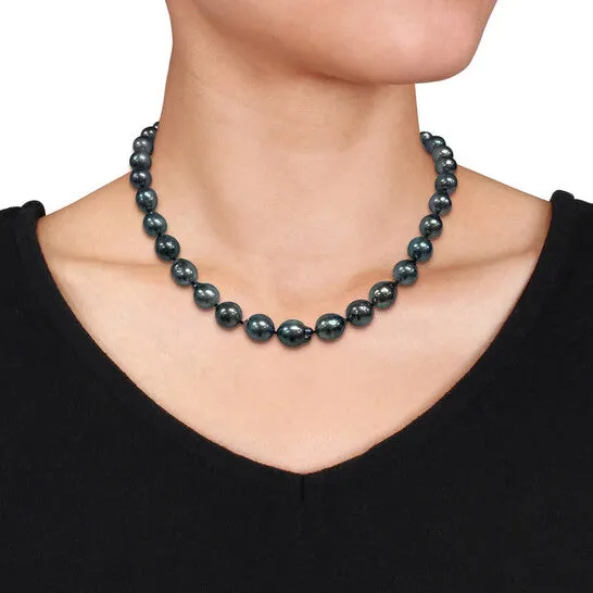 Necklaces Original AMOUR 810mm Black Tahitian Cultured Pearl Necklace In Sterling Silver JMS always Necklaces Original AMOUR 810mm Black Tahitian Cultured Pearl Necklace In Sterling Silver JMS always