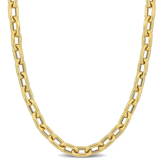 Necklaces Original AMOUR Oval Link Necklace In 18k Yellow Gold 22 In JMS always Necklaces Original AMOUR Oval Link Necklace In 18k Yellow Gold 22 In JMS always