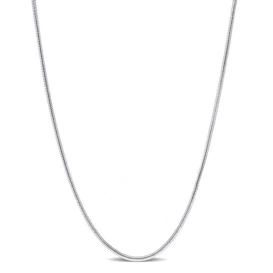 Original AMOUR 12mm Snake Chain Necklace In Sterling Silver 20 In JMS always Necklaces Original AMOUR 12mm Snake Chain Necklace In Sterling Silver 20 In JMS always Necklaces
