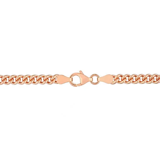 Original AMOUR 44mm Curb Link Chain Necklace In Rose Plated Sterling Silver 24 In JMS always Necklaces Original AMOUR 44mm Curb Link Chain Necklace In Rose Plated Sterling Silver 24 In JMS always Necklaces