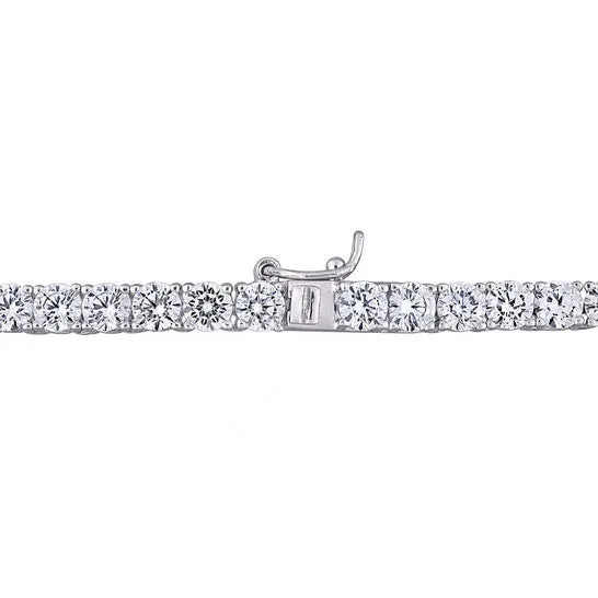 Original AMOUR 46 13 CT TGW Cubic Zirconia Tennis Necklace In Sterling Silver JMS always Necklaces Original AMOUR 46 13 CT TGW Cubic Zirconia Tennis Necklace In Sterling Silver JMS always Necklaces
