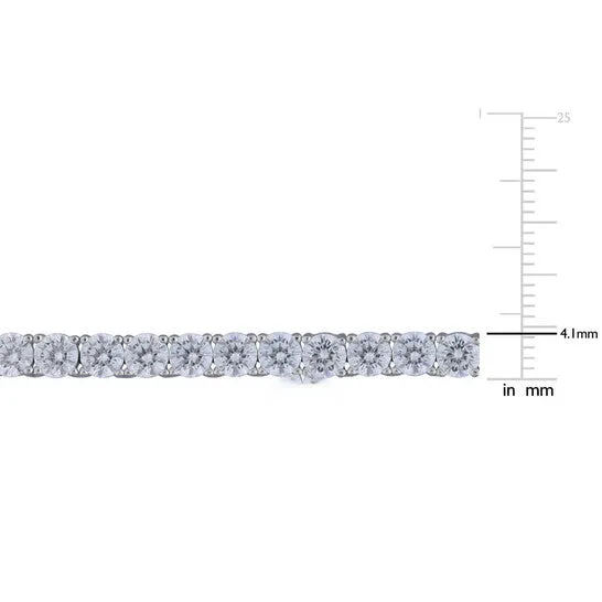 Original AMOUR 46 13 CT TGW Cubic Zirconia Tennis Necklace In Sterling Silver JMS always Necklaces Original AMOUR 46 13 CT TGW Cubic Zirconia Tennis Necklace In Sterling Silver JMS always Necklaces