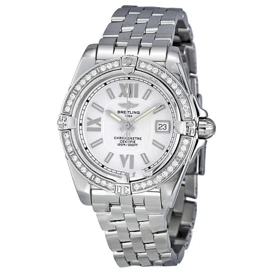 Original Breitling Galactic Silver Dial Diamond Ladies Watch A7135653G649SS JMS always Watches Original Breitling Galactic Silver Dial Diamond Ladies Watch A7135653G649SS JMS always Watches
