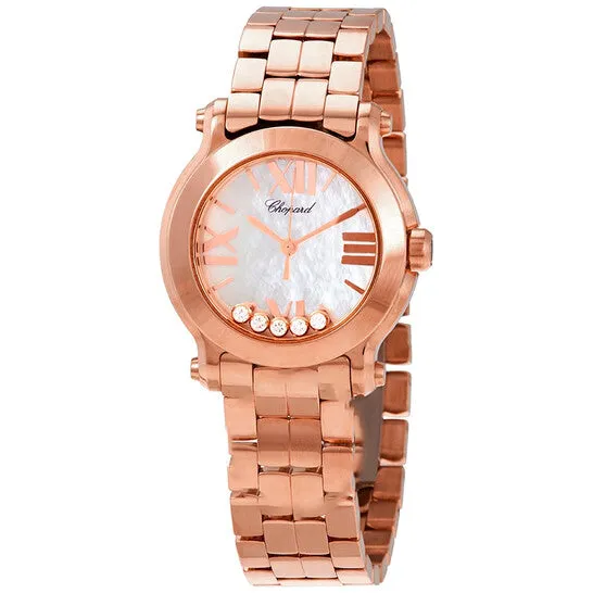 Original Chopard Happy Sport Mother Of Pearl Dial 18kt Rose Gold Floating Diamond Ladies Watch 2741895003 JMS always Watches Original Chopard Happy Sport Mother Of Pearl Dial 18kt Rose Gold Floating Diamond Ladies Watch 2741895003 JMS always Watches