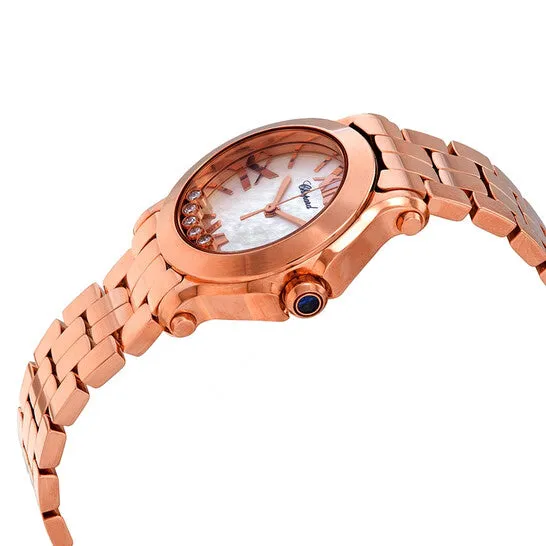 Original Chopard Happy Sport Mother Of Pearl Dial 18kt Rose Gold Floating Diamond Ladies Watch 2741895003 JMS always Watches Original Chopard Happy Sport Mother Of Pearl Dial 18kt Rose Gold Floating Diamond Ladies Watch 2741895003 JMS always Watches