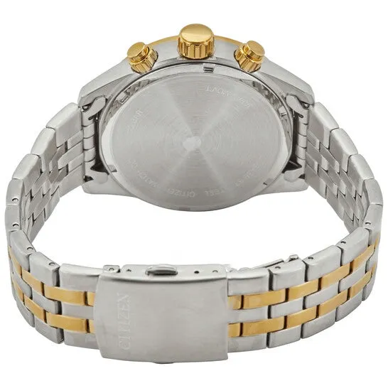 Original Citizen Chronograph Quartz Silver Dial Twotone Mens Watch AN362451A JMS always Rings Original Citizen Chronograph Quartz Silver Dial Twotone Mens Watch AN362451A JMS always Rings