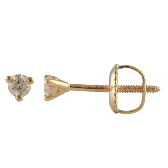 Original Diamond Muse 010 cttw 14KT Gold Round Diamond Stud Earrings for Women JMS always Earrings Original Diamond Muse 010 cttw 14KT Gold Round Diamond Stud Earrings for Women JMS always Earrings