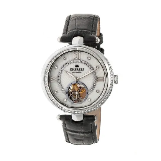 Original Empress Stella Silver SemiSkeleton Dial Silvertone Case Automatic Ladies Watch EM2101 JMS always Rings Original Empress Stella Silver SemiSkeleton Dial Silvertone Case Automatic Ladies Watch EM2101 JMS always Rings