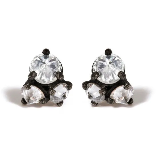 Original Haus of Brilliance 14K Yellow Gold and Black Oxidized Reverse Set 1 14 Cttw Diamond Trio Stud Earrings IJ Color I1I2 Clarity JMS always Earrings Original Haus of Brilliance 14K Yellow Gold and Black Oxidized Reverse Set 1 14 Cttw Diamond Trio Stud Earrings IJ Color I1I2 Clarity JMS always Earrings