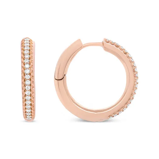 Original Haus of Brilliance 18K Rose Gold 13 Cttw Round Cut Diamond Hoop Earrings FG Color VS1VS2 Clarity JMS always Earrings Original Haus of Brilliance 18K Rose Gold 13 Cttw Round Cut Diamond Hoop Earrings FG Color VS1VS2 Clarity JMS always Earrings