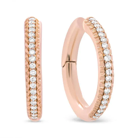 Original Haus of Brilliance 18K Rose Gold 13 Cttw Round Cut Diamond Hoop Earrings FG Color VS1VS2 Clarity JMS always Earrings Original Haus of Brilliance 18K Rose Gold 13 Cttw Round Cut Diamond Hoop Earrings FG Color VS1VS2 Clarity JMS always Earrings