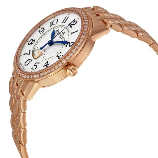 Original Jaeger LeCoultre RendezVous Silver Dial 18kt Rose Gold Ladies Watch Q3442120 JMS always Earrings Original Jaeger LeCoultre RendezVous Silver Dial 18kt Rose Gold Ladies Watch Q3442120 JMS always Earrings