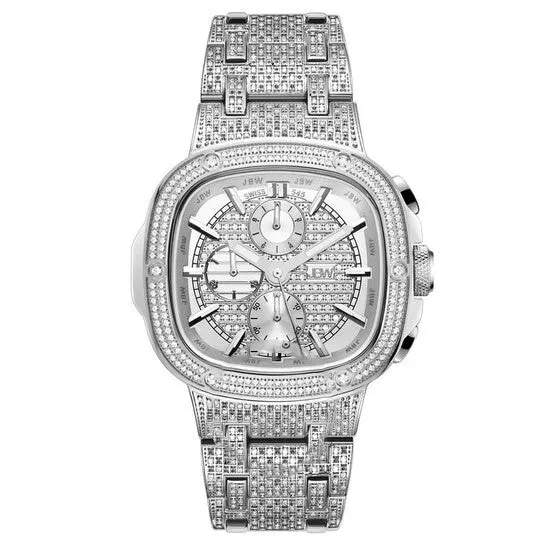 Original JBW Platinum Series Chronograph Silvertone Dial Mens Watch PS545B JMS always Rings Original JBW Platinum Series Chronograph Silvertone Dial Mens Watch PS545B JMS always Rings