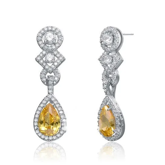 Original Megan Walford Cubic Zirconia Sterling Silver Cubic Zirconia Dangle Earrings JMS always Earrings Original Megan Walford Cubic Zirconia Sterling Silver Cubic Zirconia Dangle Earrings JMS always Earrings
