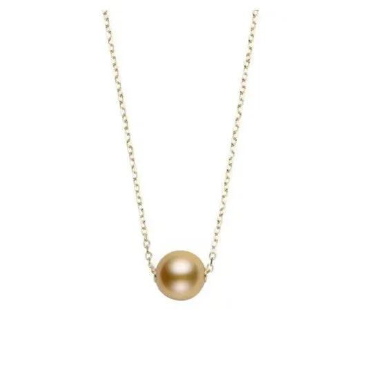 Original Mikimoto Golden South Sea Cultured Single Pearl Pendant MPQ10060GXXK JMS always Necklaces Original Mikimoto Golden South Sea Cultured Single Pearl Pendant MPQ10060GXXK JMS always Necklaces