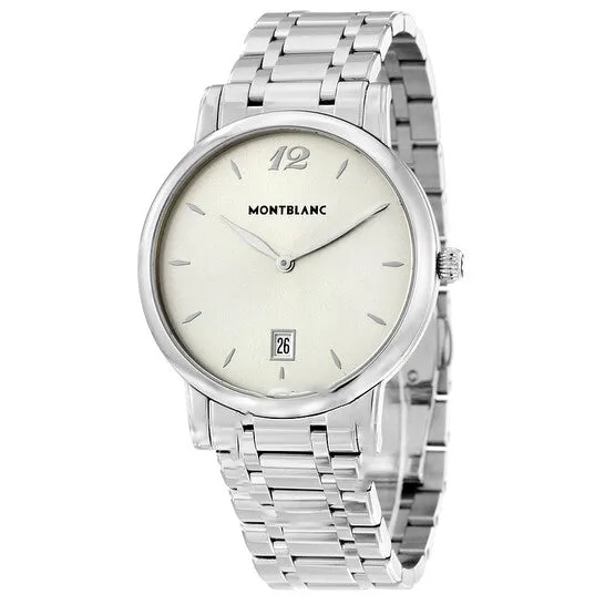 Original Montblanc Star Classique Silver Dial Stainless Steel Mens Watch 108768 JMS always Earrings Original Montblanc Star Classique Silver Dial Stainless Steel Mens Watch 108768 JMS always Earrings
