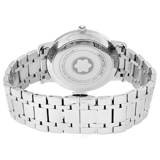 Original Montblanc Star Classique Silver Dial Stainless Steel Mens Watch 108768 JMS always Earrings Original Montblanc Star Classique Silver Dial Stainless Steel Mens Watch 108768 JMS always Earrings