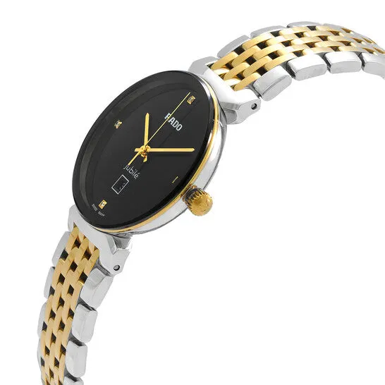 Original Rado Florence Quartz Diamond Black Dial Ladies Watch R48913703 JMS always Watches Original Rado Florence Quartz Diamond Black Dial Ladies Watch R48913703 JMS always Watches