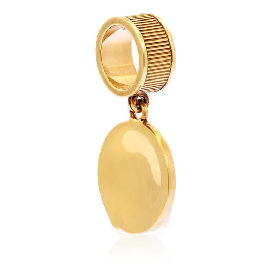 Original Roberto Cavalli Ladies Antique Gold Tone Heart Pendant Ring JMS always Rings Original Roberto Cavalli Ladies Antique Gold Tone Heart Pendant Ring JMS always Rings